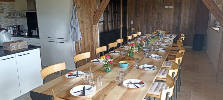 Table avant réception